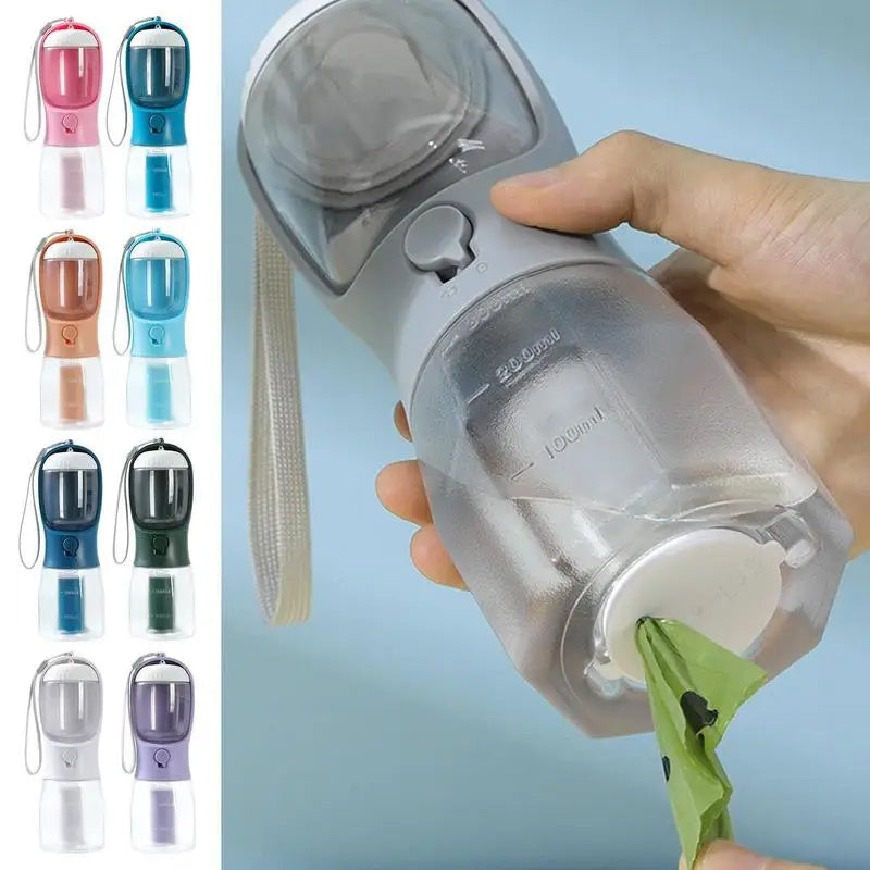 Dog Water Cup Drinking Food Garbage Bag Three-in-one Portable Small Multi-functional Pet Cups Pets Supplies - Omnia