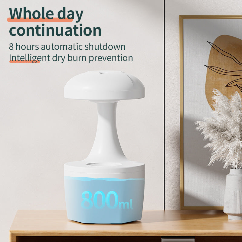 New Arrival Portable 800ml H2o Anti Gravity Usb Air Water Droplet Cool Mist Smooth Sailing Aromatherapy Humidifier For Bedroom - Omnia