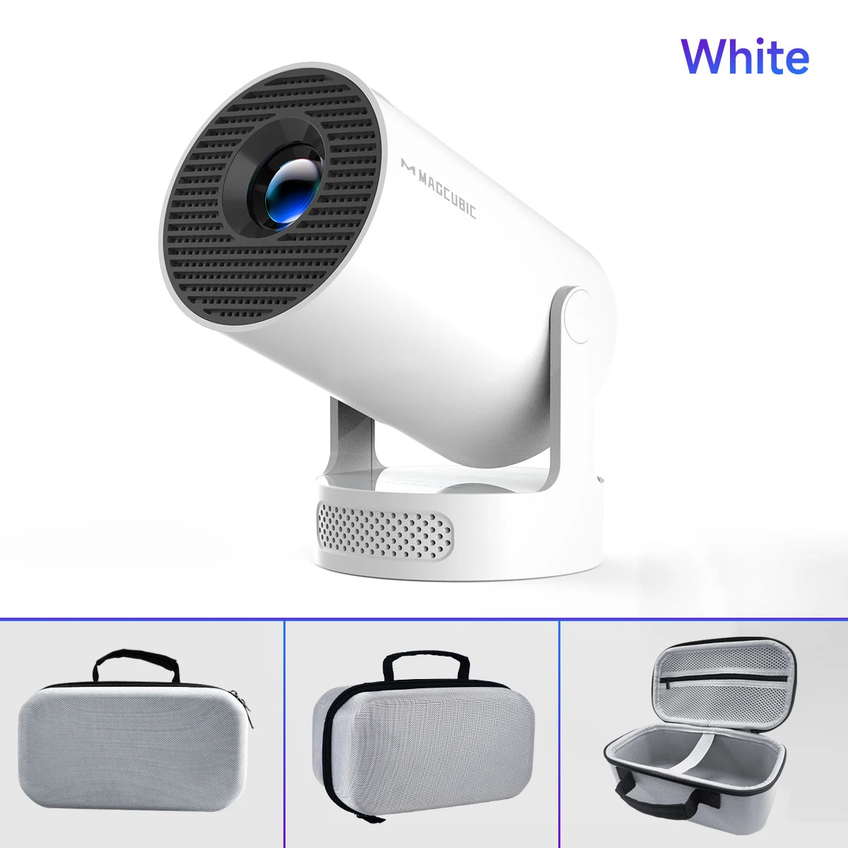 Projector Android 11 4K 1280*720P HY300 Pro + Dual Wifi 290ANSI 180°flexible BT5.0 Cinema Outdoor Portable Projector - Omnia