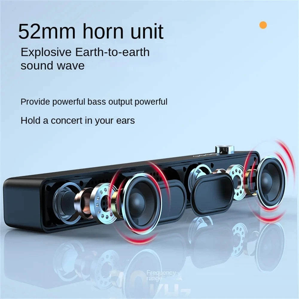 Original  Bluetooth Subwoofer Soundbar TV Audio Echo Wall Computer Speaker Home Theater Music Wireless Blueooth Speaker Gift - Omnia