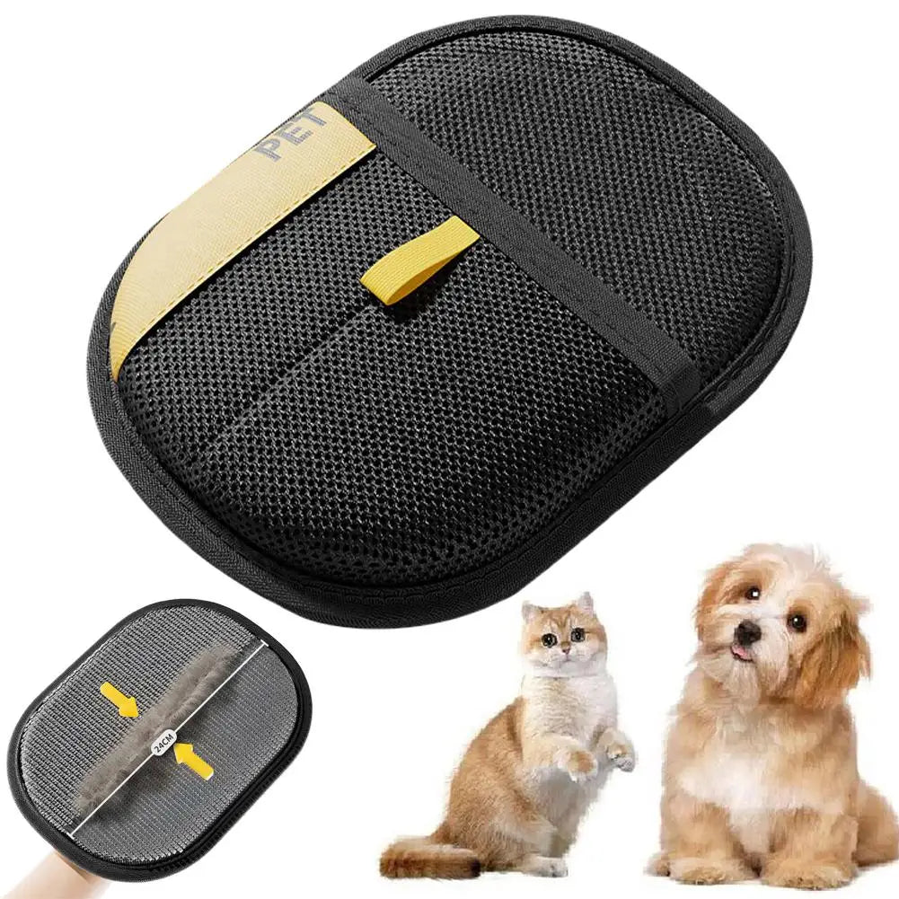 Pet Grooming Glove for Cat Dog with Dual-Sided Electrostatic Bristles Static Removal Gloves for Clothes Sofa Couch - Omnia