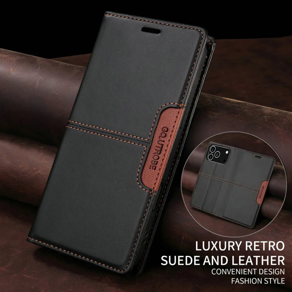 Phone Caes for iPhone 17 Pro Max 5G Luxury Cover Leather Book RFID Coque iPhone 17 Case iPhone17 Air 17Pro ProMax Wallet Fundas - Omnia