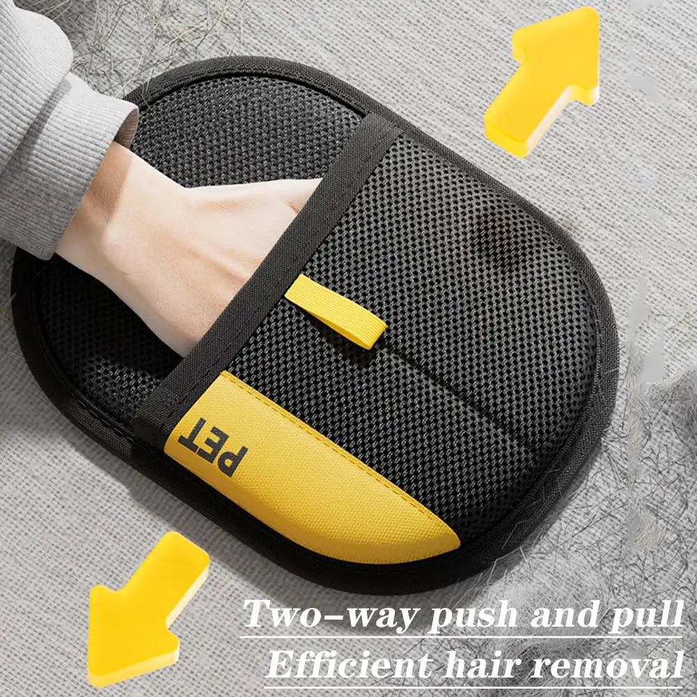 Pet Grooming Glove for Cat Dog with Dual-Sided Electrostatic Bristles Static Removal Gloves for Clothes Sofa Couch - Omnia