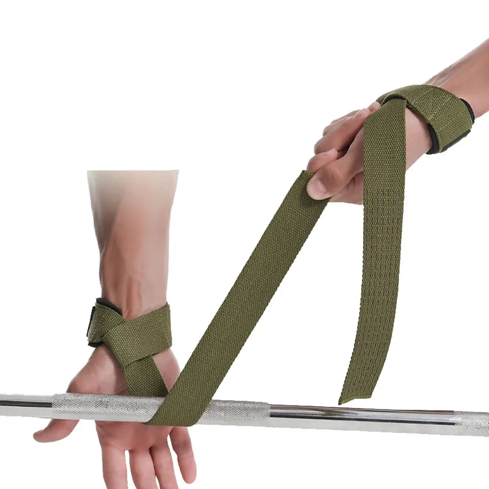AOLIKES Weightlifting Wrist Straps Strength Training Adjustable Non-slip Gym Fitness Lifting Strap Wrist Support Grip Band - Omnia