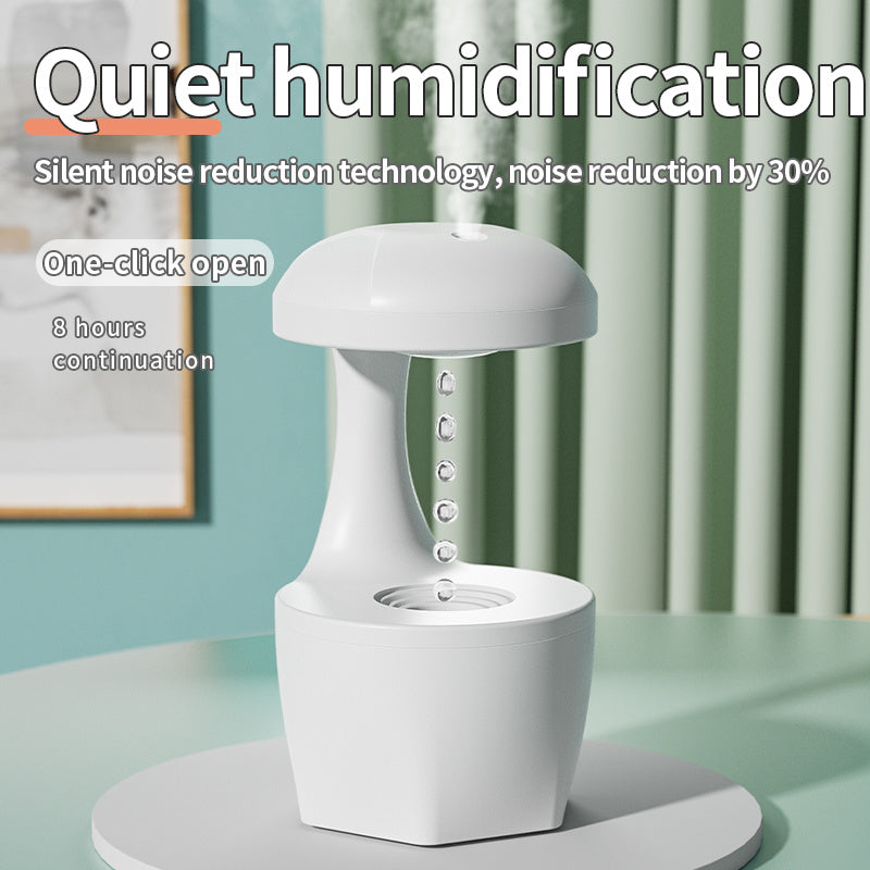 New Arrival Portable 800ml H2o Anti Gravity Usb Air Water Droplet Cool Mist Smooth Sailing Aromatherapy Humidifier For Bedroom - Omnia
