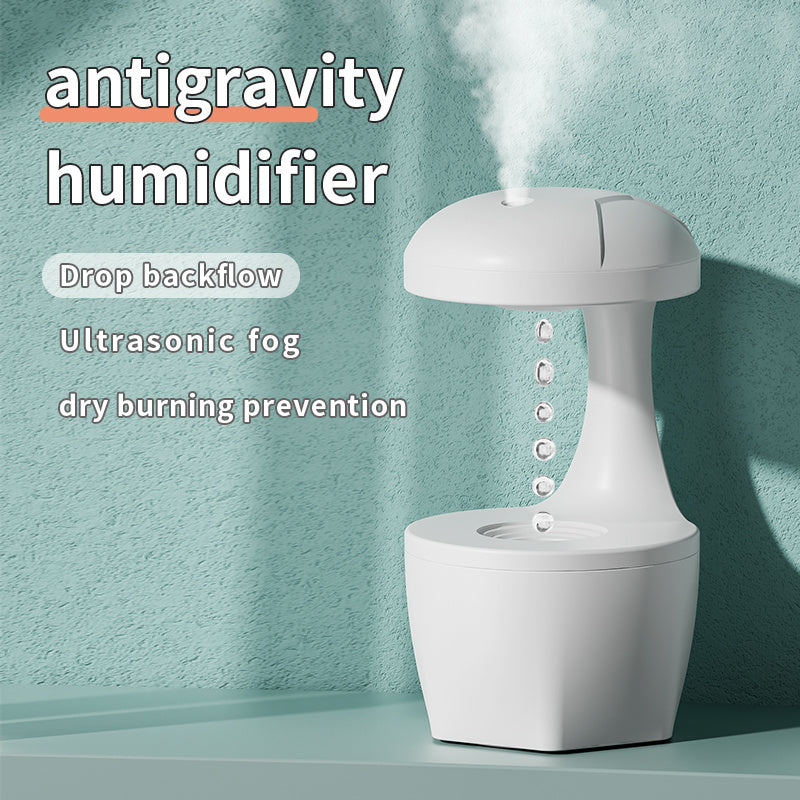 New Arrival Portable 800ml H2o Anti Gravity Usb Air Water Droplet Cool Mist Smooth Sailing Aromatherapy Humidifier For Bedroom - Omnia