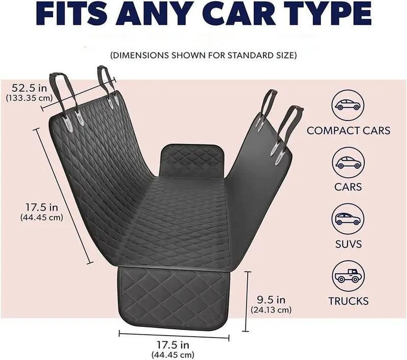 Orange Single-layer Hard Board Rear Seat Pet Travel Car Pet Mat Pet Car Bed - Omnia