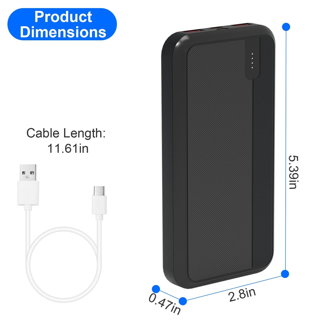 1Pc 10000mAh Or 20000mAh Optional PD22.5W Fast Charging Power Bank Fast Charger Portable Phone Charger With Type-C USB Cable Fit - Omnia 