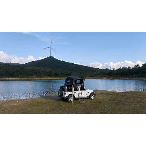 ILANDER Lite Cruiser Rooftop Tent 140cm, Entry Level Land Aluminum Folding Rooftop Tent For Sedans SUV Truck Camping Waterproof, Windproof - Omnia 