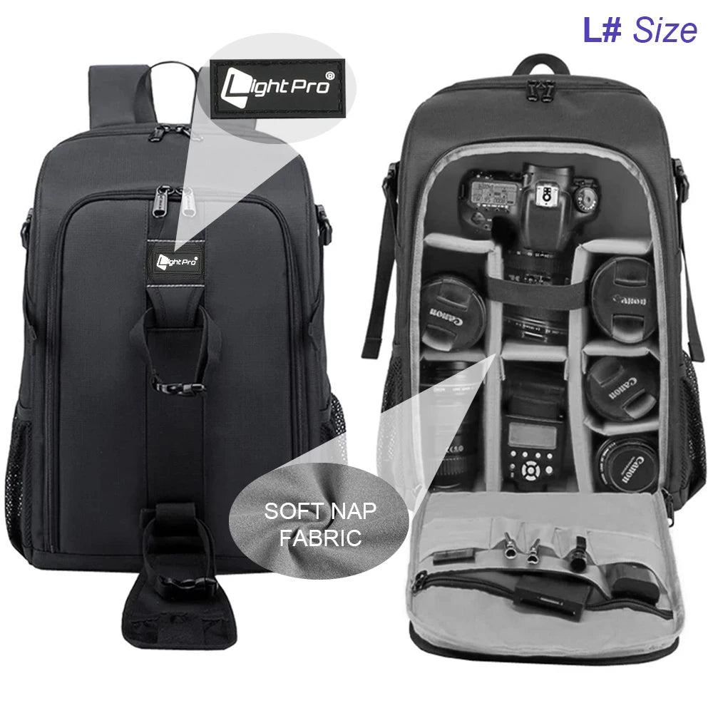Photography Camera Waterproof Shoulders Backpack - Omnia 