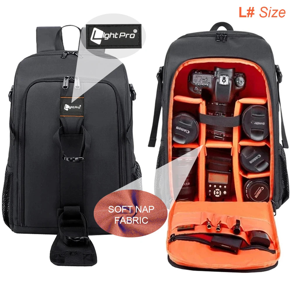 Photography Camera Waterproof Shoulders Backpack - Omnia 
