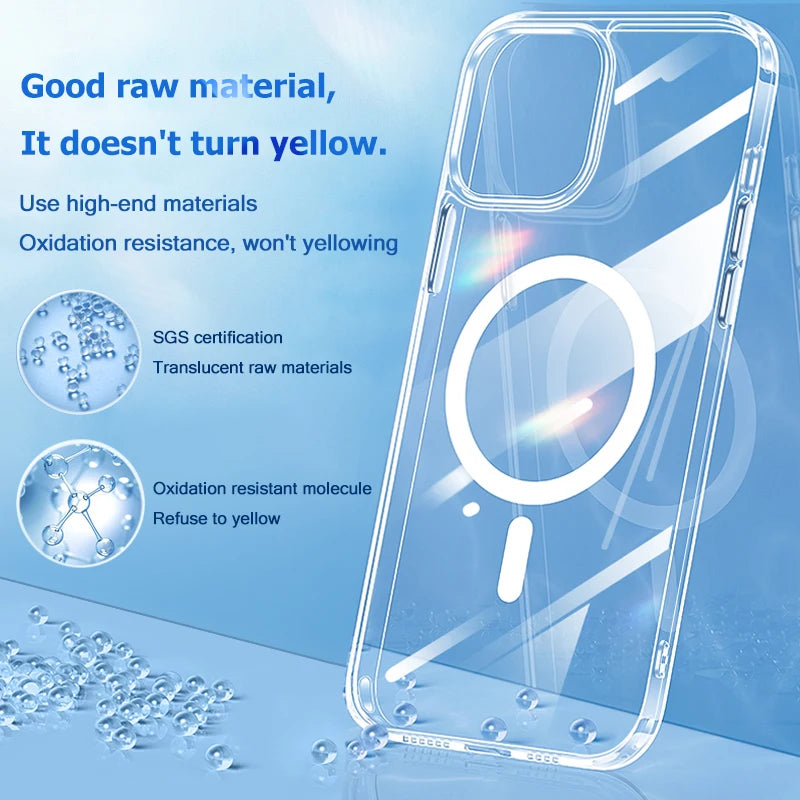 Luxury Original Magnetic Transparent Phone Cases for iPhone - Omnia 