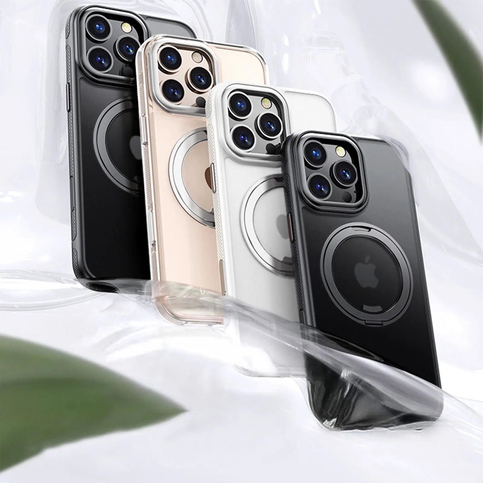 360 Rotatable Ring Phone Case Magnetic for Magsafe For iPhone - Omnia 
