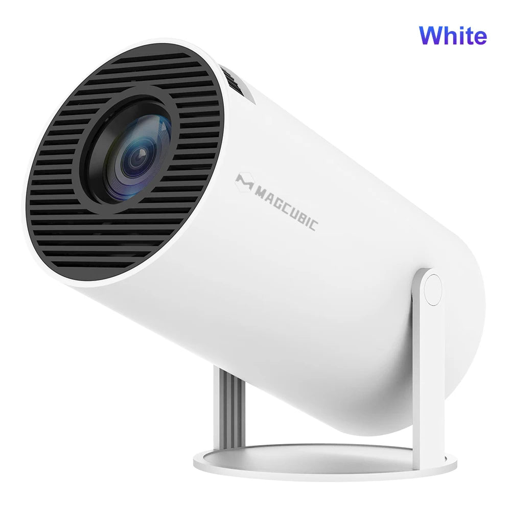 Projector Android 11 4K 1280*720P HY300 Pro + Dual Wifi 290ANSI 180°flexible BT5.0 Cinema Outdoor Portable Projector - Omnia 