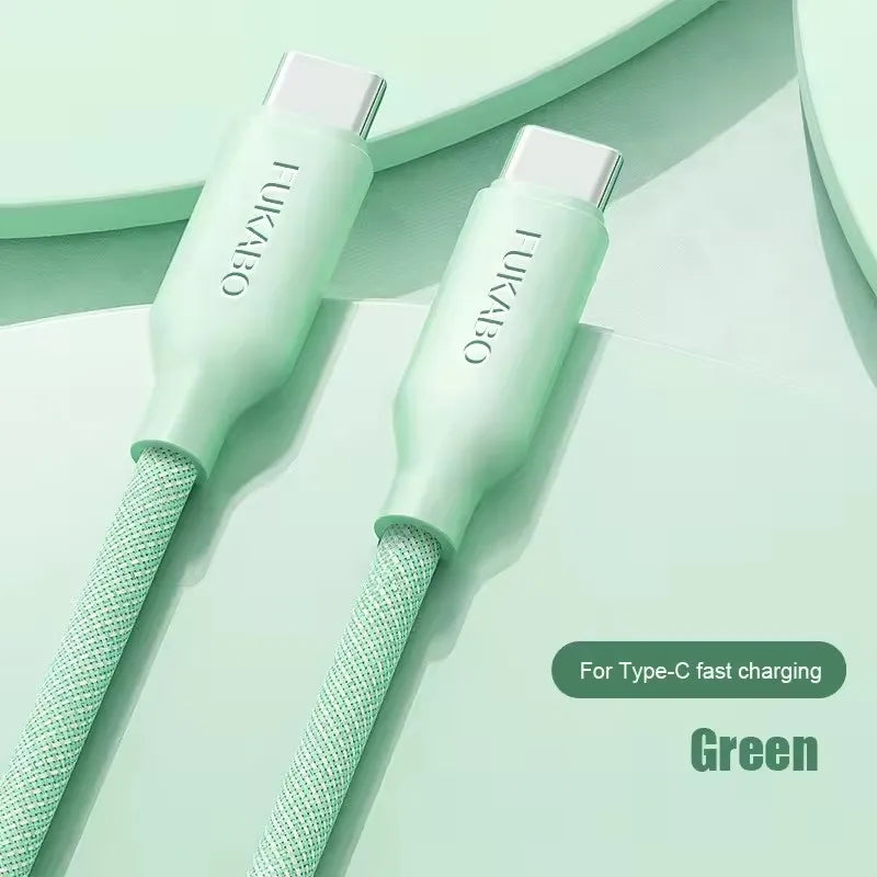 USB Type C PD 60W Cable Fast Charging Braided Cables For iPhone 15 16 Pro Max Plus For Xiaomi Redmi Phone Charge Accessory Wire - Omnia 