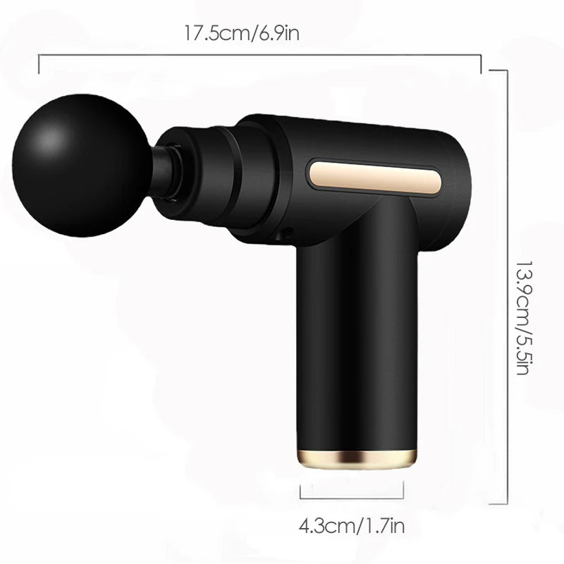 Fascial Massage Gun Electric Percussion Pistol Massager Body Neck Back Deep Tissue Muscle Relaxation Fitness Tool For Shoulder - Omnia 