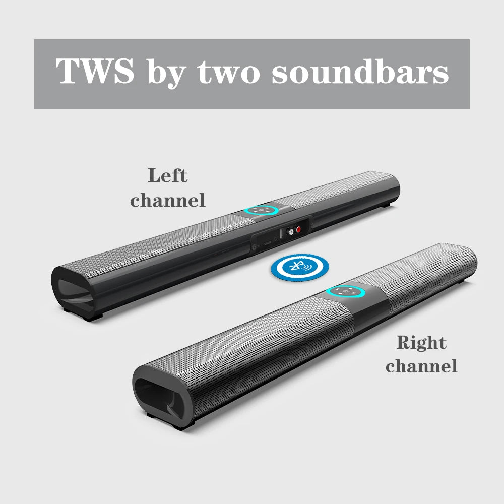 Wireless Bluetooth Sound Bar Speaker System Super Power Sound Speaker Wired Wireless Surround Stereo Home Theater TV Projector - Omnia 