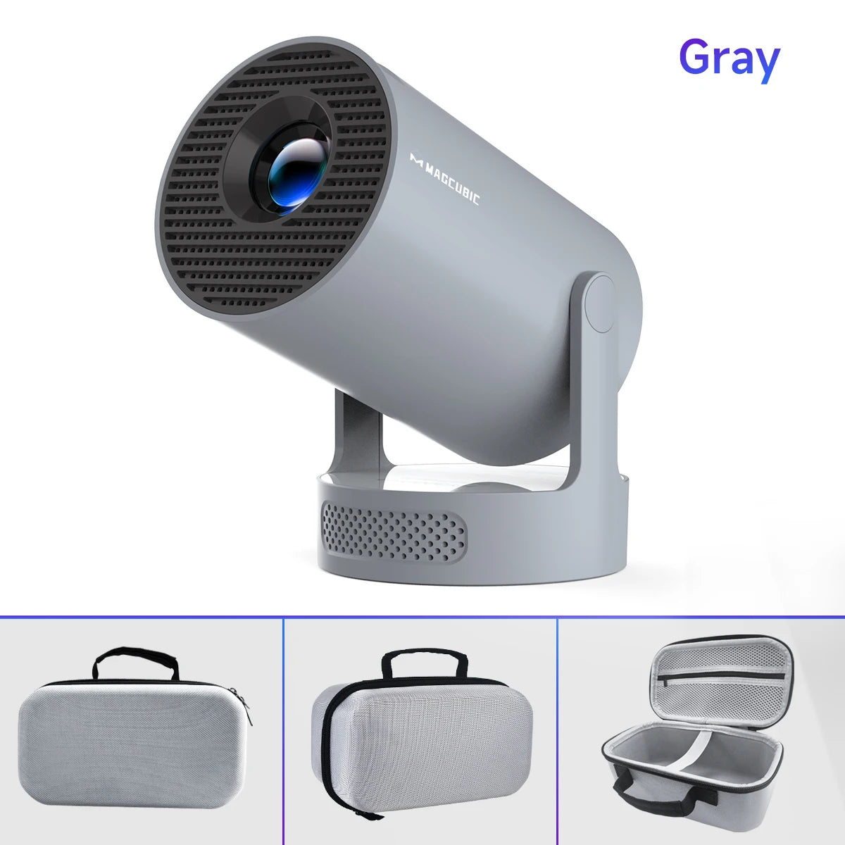 Projector Android 11 4K 1280*720P HY300 Pro + Dual Wifi 290ANSI 180°flexible BT5.0 Cinema Outdoor Portable Projector - Omnia 