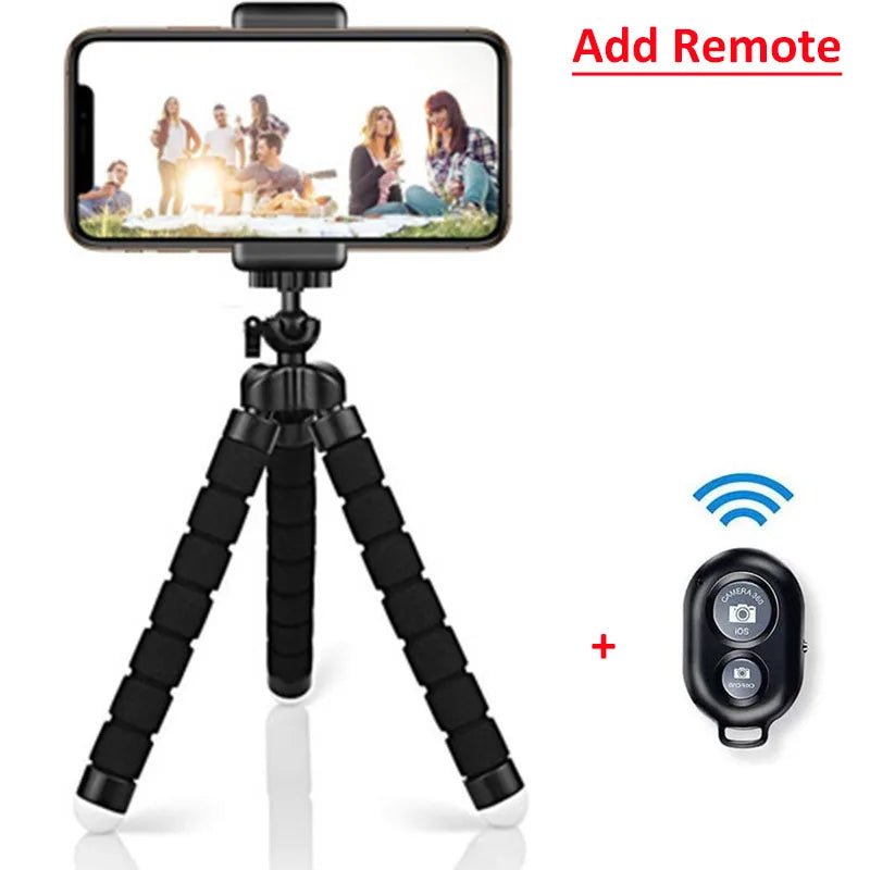 Mini Universal Photography Octopus Tripod Monopod Phone Mini Camera Phone Webcam Holder Clip Smartphone Monopod Tripe Stand - Omnia 