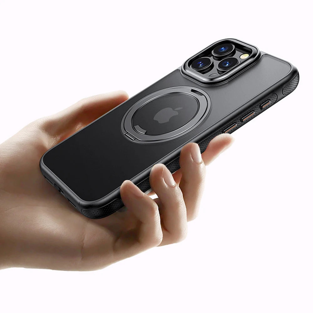 360 Rotatable Ring Phone Case Magnetic for Magsafe For iPhone - Omnia 