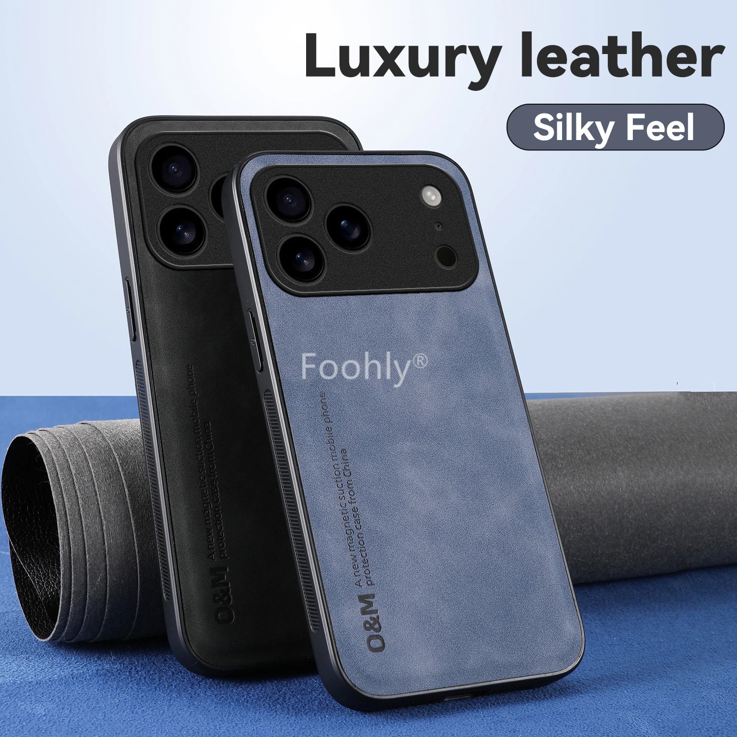 Leather Shockproof Magnetic Case for Apple iPhone 17 Pro Max 17 Air Protective Cover Back Shell Coque Funda - Omnia 