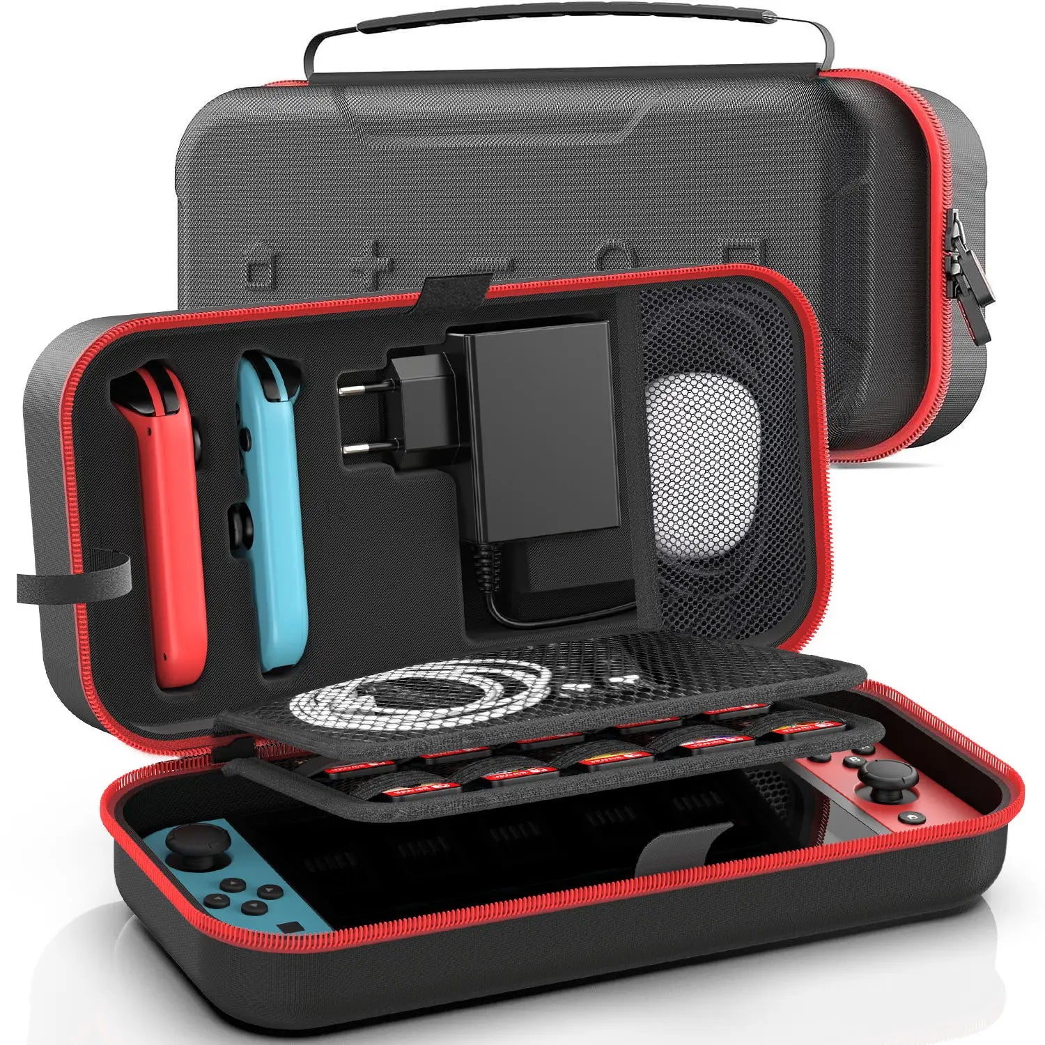 Large Storage Bag for Switch Portable Carrying Protective Case Anti-Scratch Waterproof Travel Bag for Nintendo Switch OLED - Omnia 