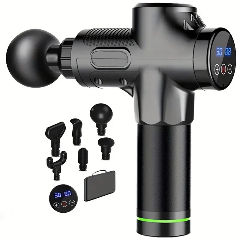 Fascial Massage Gun Electric Percussion Pistol Massager Body Neck Back Deep Tissue Muscle Relaxation Fitness Tool For Shoulder - Omnia 