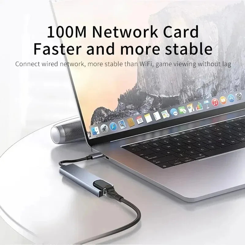 USB C Hub 8 In 1 Type C - Omnia 