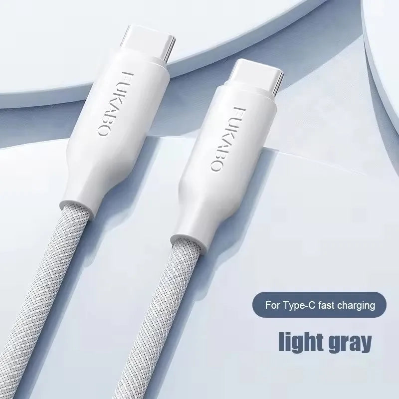 USB Type C PD 60W Cable Fast Charging Braided Cables For iPhone 15 16 Pro Max Plus For Xiaomi Redmi Phone Charge Accessory Wire - Omnia 