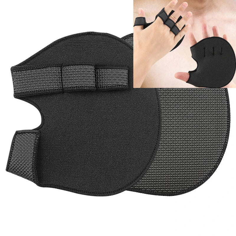 2PCS Neoprene Grip Pads Lifting Grips Gym Workout Gloves Weightlifting Calisthenics Powerlifting Fitness Sports Hand Protector - Omnia 