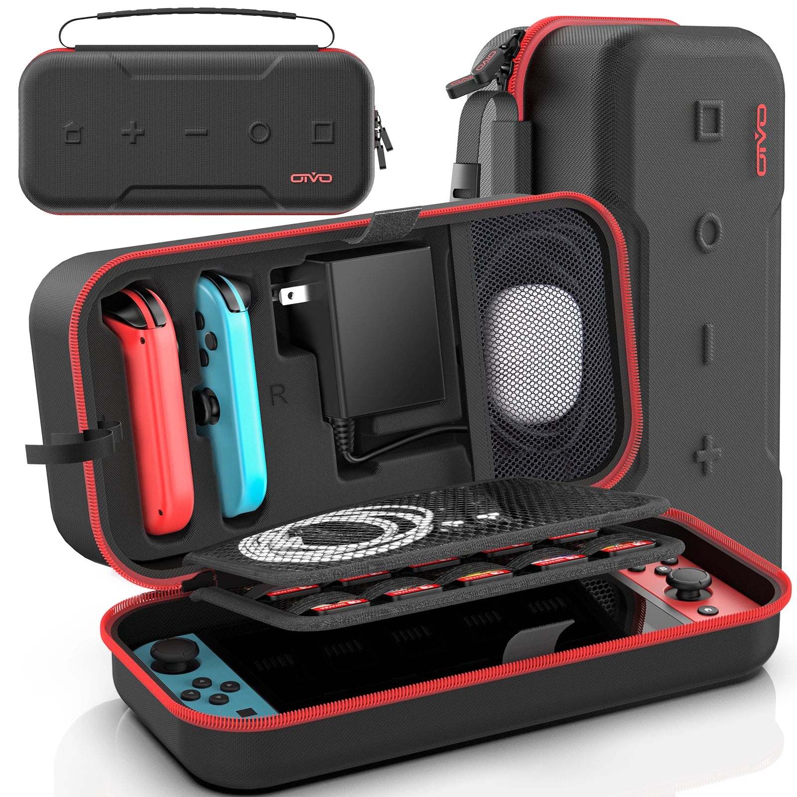 Large Storage Bag for Switch Portable Carrying Protective Case Anti-Scratch Waterproof Travel Bag for Nintendo Switch OLED - Omnia 