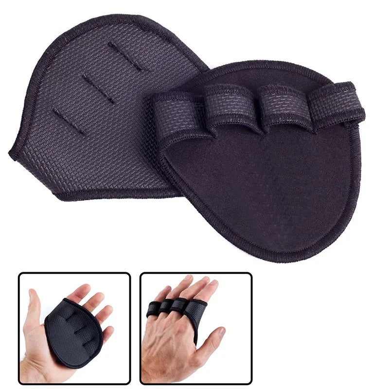 2PCS Neoprene Grip Pads Lifting Grips Gym Workout Gloves Weightlifting Calisthenics Powerlifting Fitness Sports Hand Protector - Omnia 