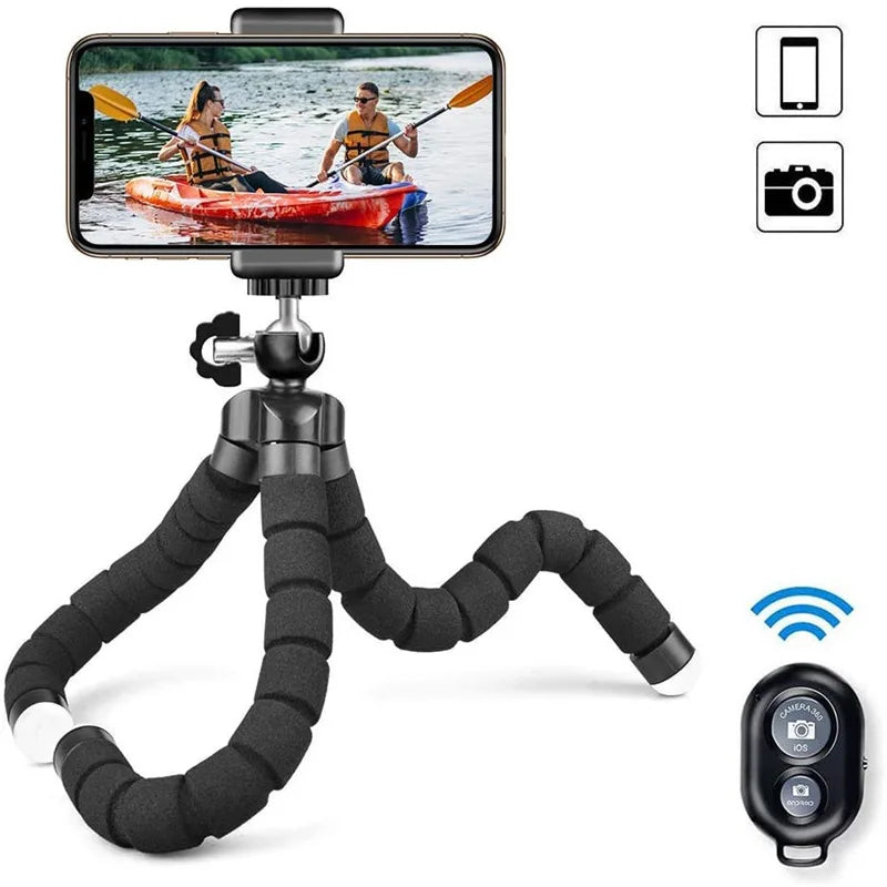 Mini Universal Photography Octopus Tripod Monopod Phone Mini Camera Phone Webcam Holder Clip Smartphone Monopod Tripe Stand - Omnia 