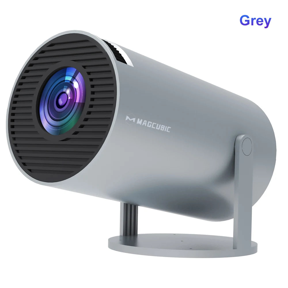 Projector Android 11 4K 1280*720P HY300 Pro + Dual Wifi 290ANSI 180°flexible BT5.0 Cinema Outdoor Portable Projector - Omnia 