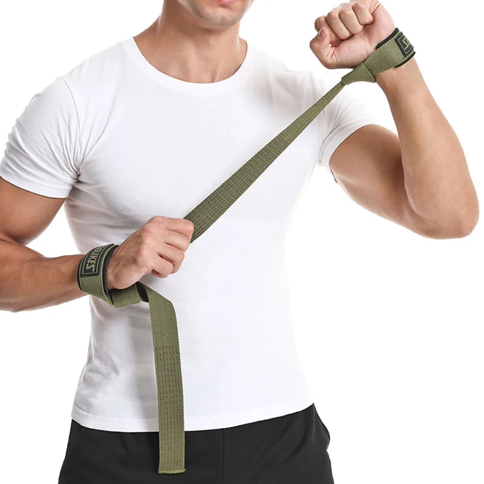 AOLIKES Weightlifting Wrist Straps Strength Training Adjustable Non-slip Gym Fitness Lifting Strap Wrist Support Grip Band - Omnia 