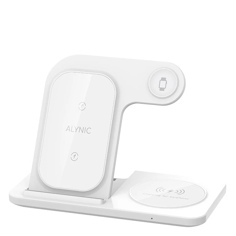 300W Fast Wireless Charger Stand Pad Foldable Fast Charging Station Dock for iPhone 16 15 14 13 12 Pro Max Apple Watch Airpods - Omnia 