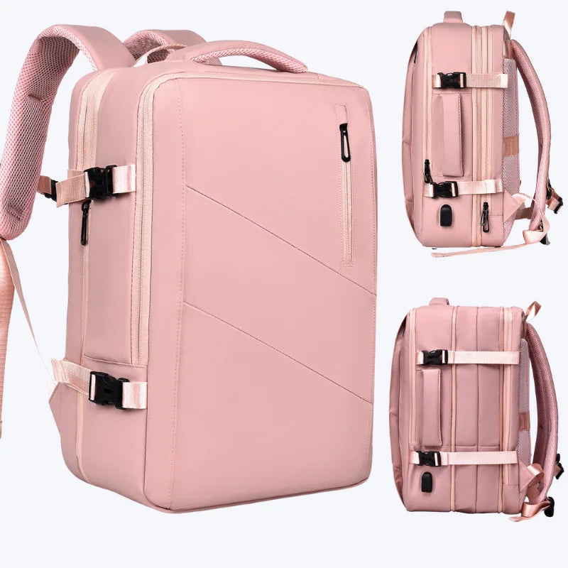 Weixier 16 Inch Large-capacity Men's High-end Backpack Computer Bag High-end Business Bag Expandable Backpack Witch USB - Omnia 