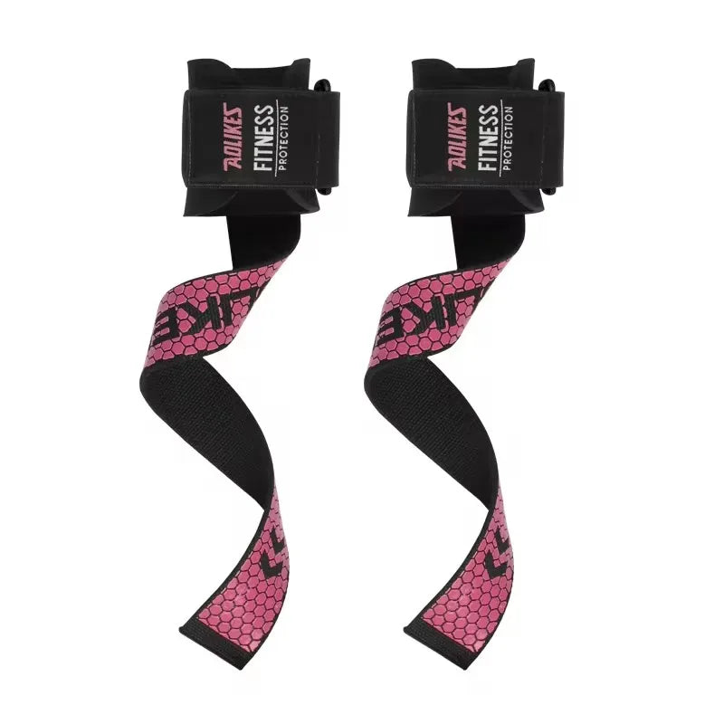 AOLIKES Weightlifting Wrist Straps Strength Training Adjustable Non-slip Gym Fitness Lifting Strap Wrist Support Grip Band - Omnia 