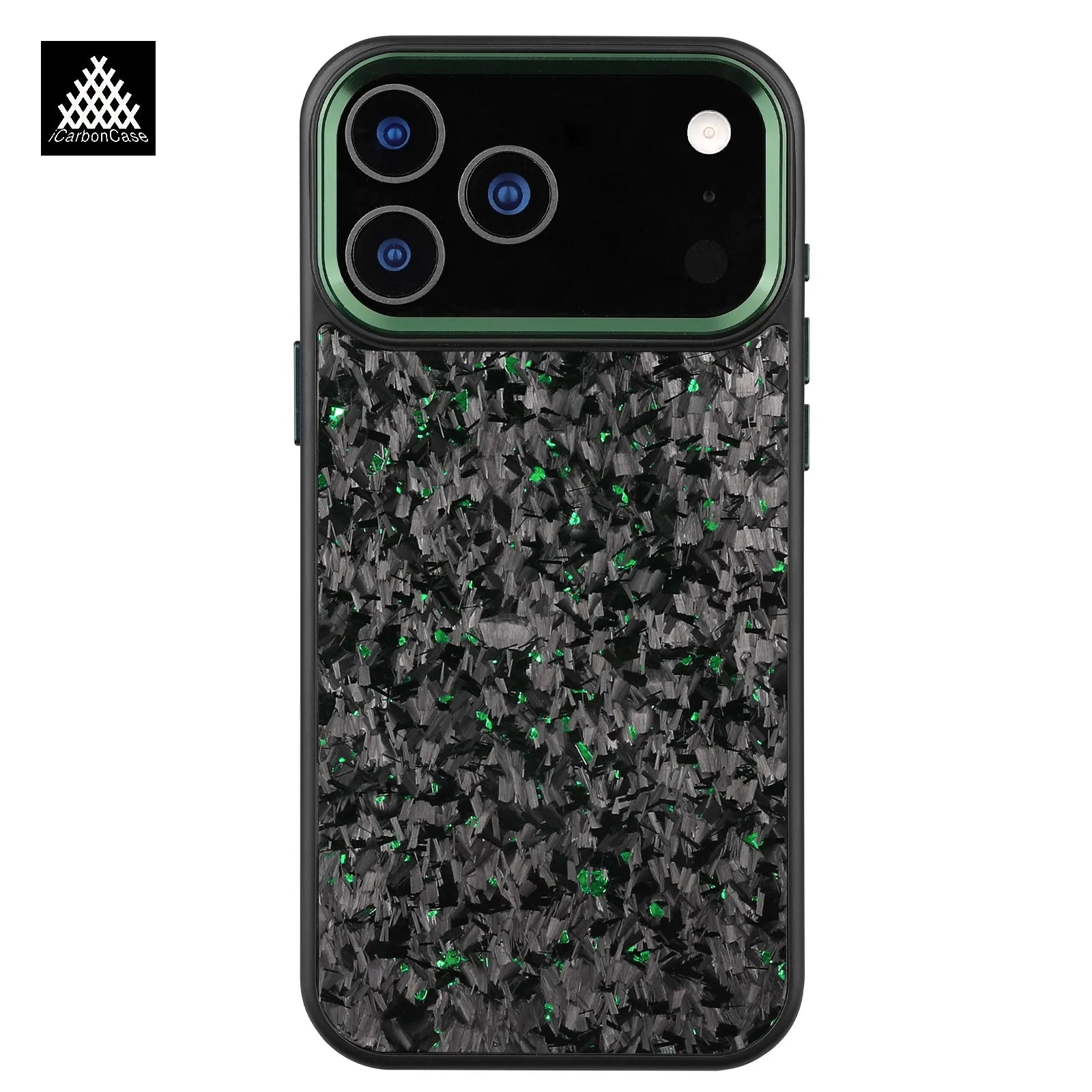 Forged Carbon Fiber Case for iPhone 17 17Air 17Pro 17 Pro Max with Magsafe Metal Camera Lens and Buttons Magnetic Phone Cover - Omnia 