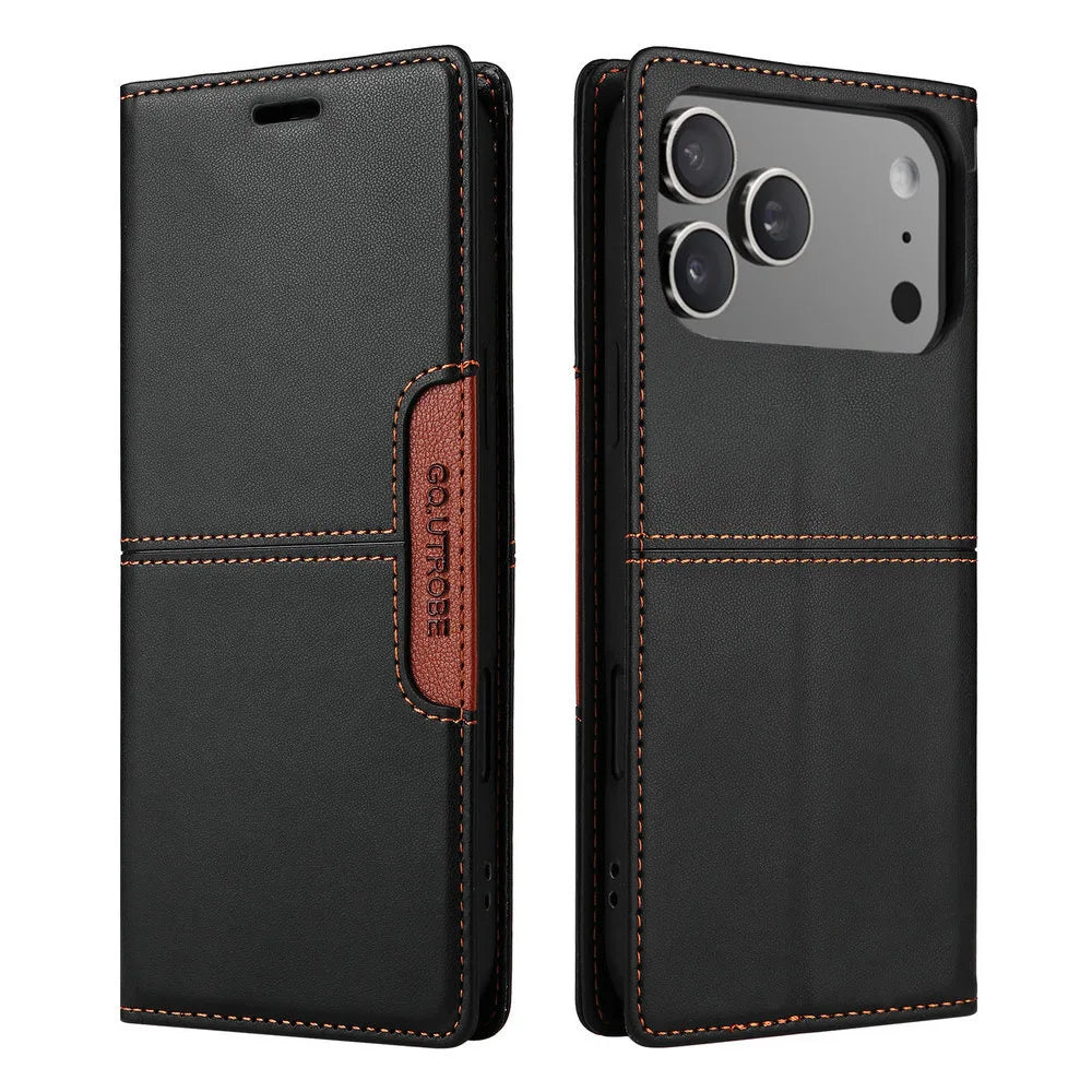 Phone Caes for iPhone 17 Pro Max 5G Luxury Cover Leather Book RFID Coque iPhone 17 Case iPhone17 Air 17Pro ProMax Wallet Fundas - Omnia 