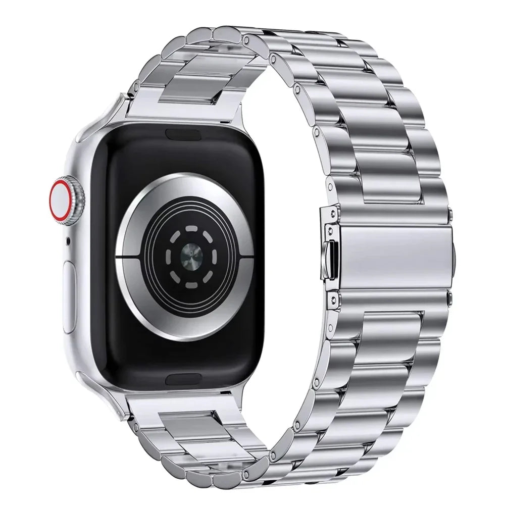 Stainless Steel Strap for Apple Watch Ultra 3/2 Band 46mm 49mm 40mm 44mm 42mm 41mm 45mm Bracelet IWatch Series 11 10 9 8 7 SE 6 - Omnia 