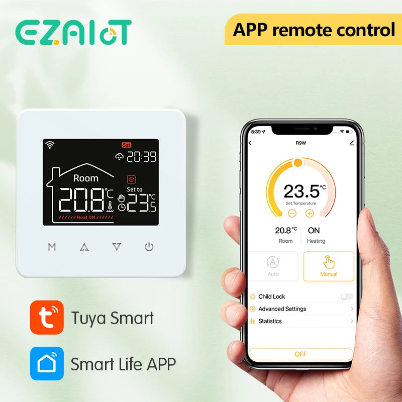 Tuya Smart Home Thermostat Water Electric Warm Floor Heating Gas Boiler WiFi Temperature Remote Controller with Google Alexa - Omnia 