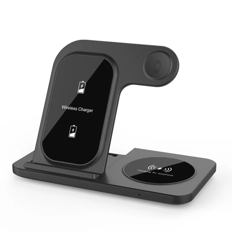 300W Fast Wireless Charger Stand Pad Foldable Fast Charging Station Dock for iPhone 16 15 14 13 12 Pro Max Apple Watch Airpods - Omnia 