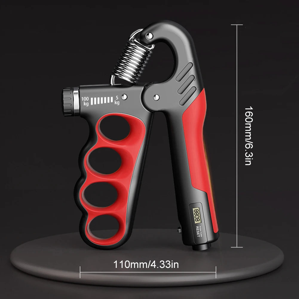 5-100KG Grip Strength Trainer Wrist Expander Adjustable Resistance Fitness Gym Training Hand Gripper for Muscle Building Recover - Omnia 