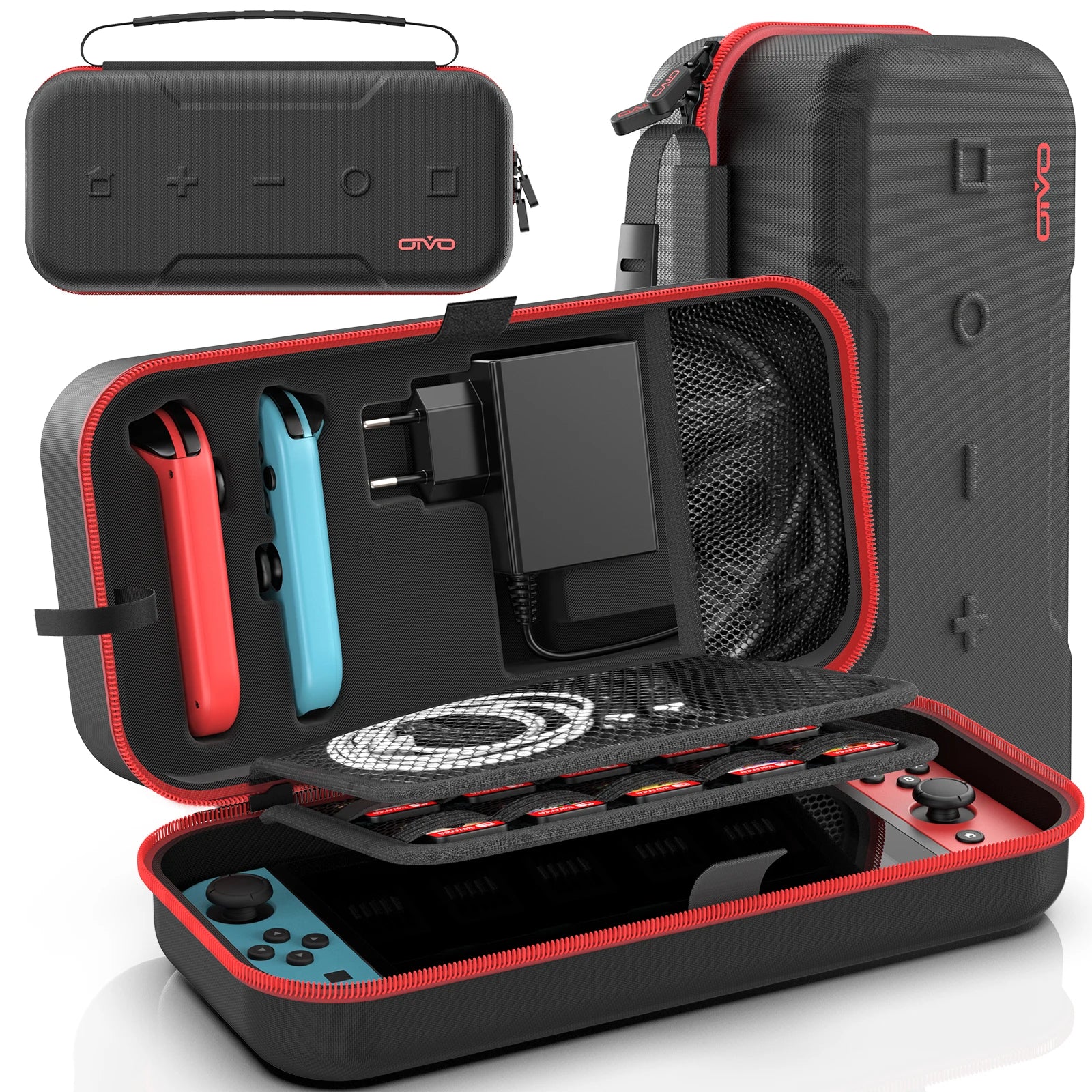 Large Storage Bag for Switch Portable Carrying Protective Case Anti-Scratch Waterproof Travel Bag for Nintendo Switch OLED - Omnia 