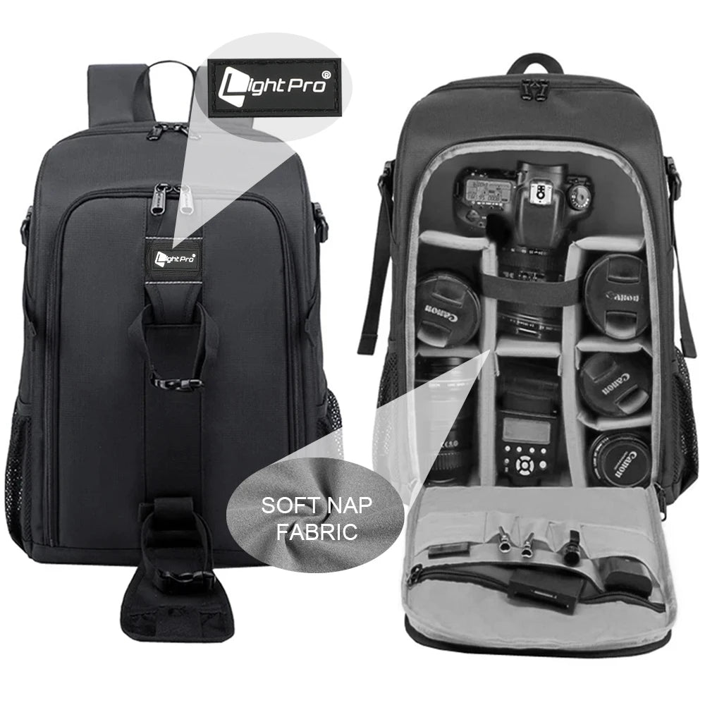 Photography Camera Waterproof Shoulders Backpack - Omnia 