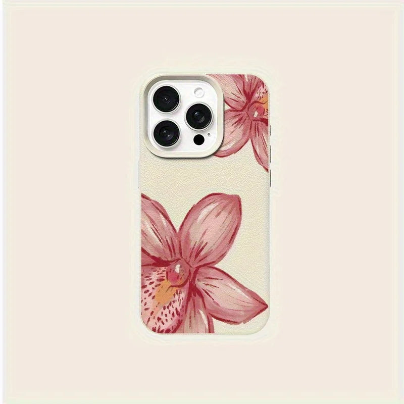 Pink Flower Part Pattern Suitable for iPhone - Omnia 