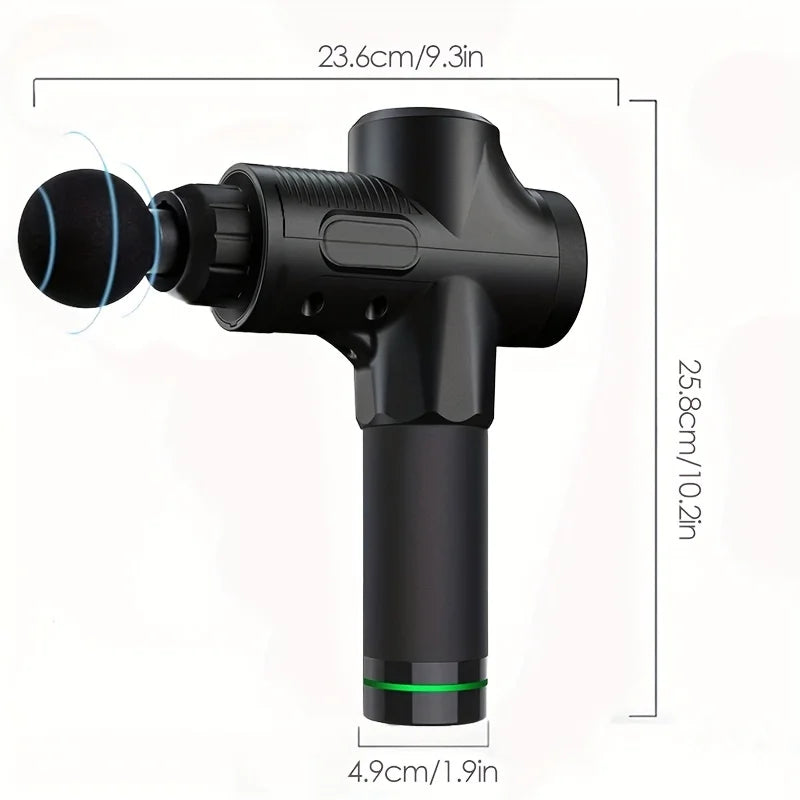 Fascial Massage Gun Electric Percussion Pistol Massager Body Neck Back Deep Tissue Muscle Relaxation Fitness Tool For Shoulder - Omnia 