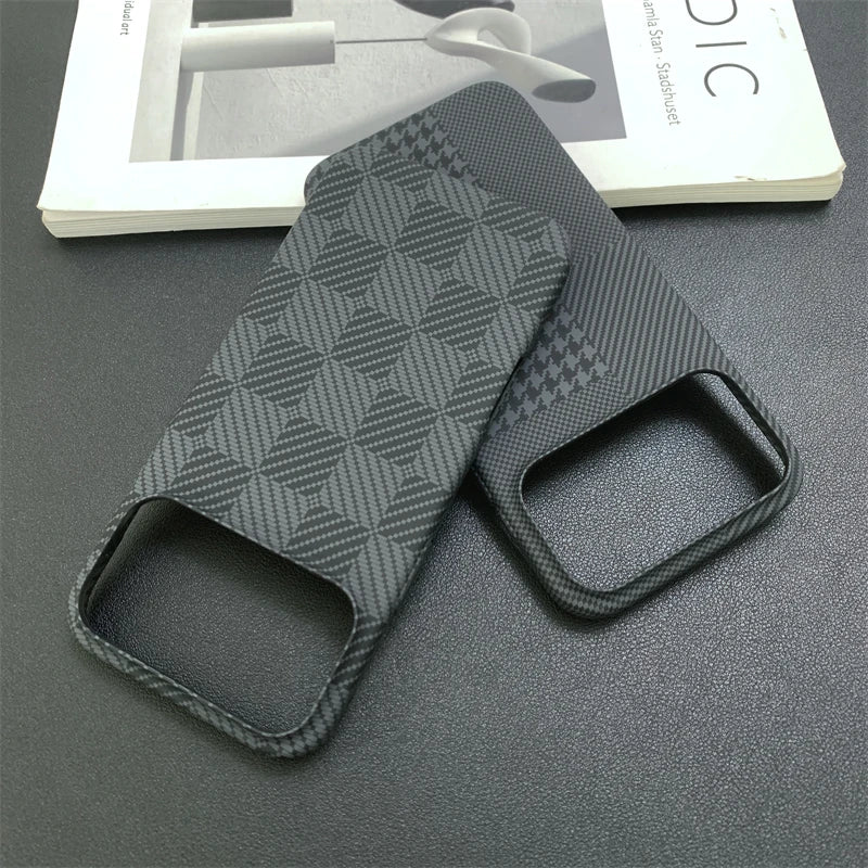 Slim Carbon Fiber Shockproof Matte Case for iPhone - Omnia 