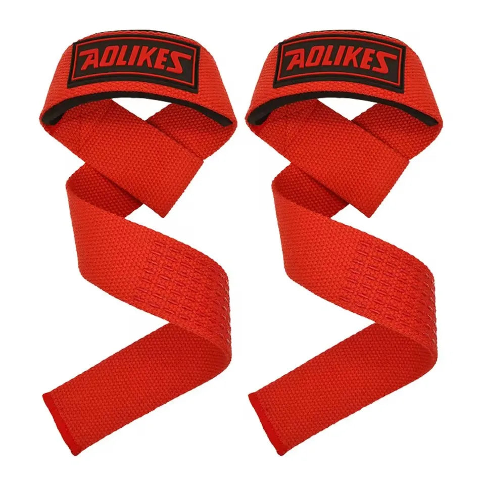AOLIKES Weightlifting Wrist Straps Strength Training Adjustable Non-slip Gym Fitness Lifting Strap Wrist Support Grip Band - Omnia 